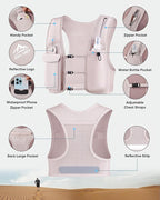 Zelvot Running Vest for Women Men, USA Original Patent, Adjustable Chest Straps - Image 5