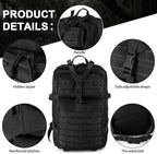 aiGear Tactical Backpack for Men, 45L Military Backpack, 3-Day Bug Out Bag for - Image 3
