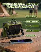 120W Solar Rechargeable Work Light, Portable Flood Light - Image 7