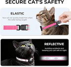 Breakaway AirTag Cat Collar, Reflective Cat Tracker Collar - Image 2