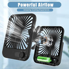 Small Desk Fan, 100 Speeds Personal Fan Portable Rechargeable - Image 5