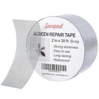 Secopad Grey Window Screen Repair Tape, 2IN X 30FT Screen Repair Kit by Secopad