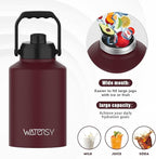 WATERSY Half Gallon Water Bottle Insulated, BPA Free&Leak Proof, 64oz Stainless - Image 5