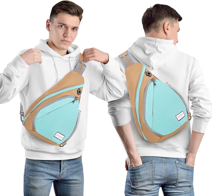 ZOMAKE Sling Bag, Small Crossbody Sling Backpack, Water Resistant Shoulder - Image 7