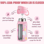OLDLEY 12oz Kids Water Bottle, Stainless Steel Insulated Water Bottle - Image 3