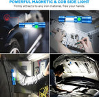 Rechargeable LED Flashlights, Magnetic Flashlight Super Bright Tactical - Image 2
