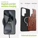 Carveit Magnetic Wooden Case for Samsung Galaxy S26 Ultra Case 2026, TPU - Image 4