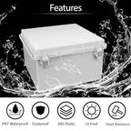 LeMotech Electrical Box, IP67 Waterproof Hinged Cover Stainless Steel Latch - Image 3