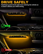 HLauto 6Z4J Emergency Dash Strobe Lights: 2x16.8 inch Amber Safety Lights - Image 7