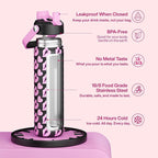 ENCOOL Valentine's Day Insulated Water Bottle - Image 2