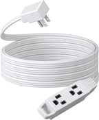 DEWENWILS 15FT Flat Plug Extension Cord, 3 Prong Ultra Thin Power Strip by DEWENWILS