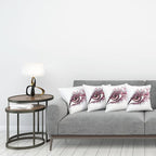 Ambesonne Butterflies Throw Pillow Cushion Case Pack of 4, Female Eye Eyelashes - Image 3