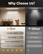 2Pack 12inch Under Cabinet Lighting, Rechargeable Motion Sensor Light Wireless - Image 2