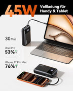 INIU 20000mAh Power Bank, Small Portable Charger, 45W PD Fast Charging Battery - Image 2