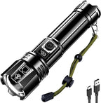 AKNEAR Rechargeable LED Flashlight 99000 High Lumens, Super Bright Flashlights by AKNEARHeadlampRechargeable