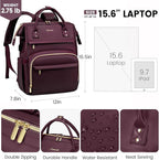 LOVEVOOK Leather Laptop Backpack - Image 5