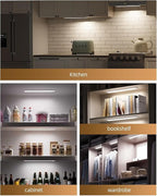6Pack 16inch Under Cabinet Lighting, Rechargeable Motion Sensor Light Wireless - Image 9