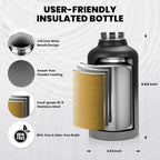 RAYMYLO Insulated Water Bottle 64 oz, Triple Wall Vacuum Stainless Steel - Image 5