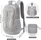 ZOMAKE 25L Ultra Lightweight Packable Backpack, Foldable Hiking Backpacks Water - Image 2