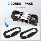 EP 2 Pack 15FT Black Outdoor Extension Cord, 16/3 SJTW Heavy Duty Waterproof - Image 6