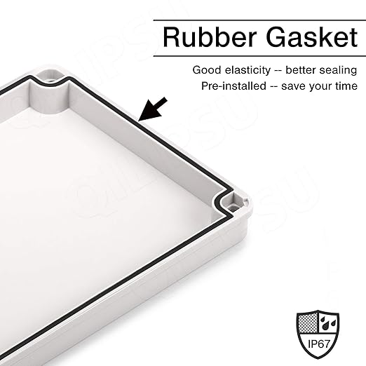 QILIPSU Outdoor Junction Box IP67 Waterproof Project Box ABS Plastic - Image 4