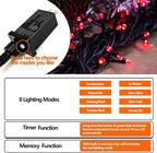 Upgraded 75.8 FT 200 LED Red Christmas Lights Outdoor Indoor, Memory Function & - Image 7
