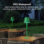 Yogaret Green Cordless Table Lamp Set of 2-3 Color Stepless and Dimmable - Image 4