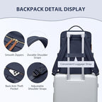 Laptop Backpack for Women, Work Business Traval Computer Backpacks - Image 6