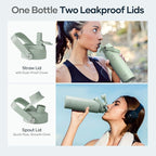 BUZIO 24 oz Water Bottle Insulated, Leakproof Stainless Steel Flask, Wide Mouth - Image 3
