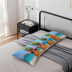 Pineapple Decorative Home Pillow Covers, Beach Pineapples Long Body Pillow - Image 7