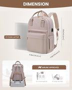 LOVEVOOK Laptop Backpack for Women 15.6 Inch Laptop Bag - Image 6