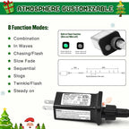 JMEXSUSS 200 LED White Christmas Lights Outdoor, 66ft Connectable Christmas - Image 6