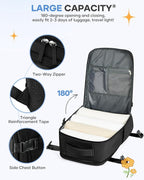 coofay Large Black Travel Backpack Carry on Flight Approved Mochila De Viaje - Image 5