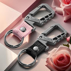 Metal heavy duty key chain carabiner clip bottle opener wrist lanyard ring car - Image 6