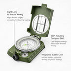 Military Lensatic Compass, Hiking Compass - Image 2