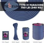 TECEUM 5/32" Paracord Rope 1000 – 1000ft / 200ft / 100ft / 50ft – Tactical - Image 9