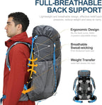 IX INOXTO 55L Internal Frame Waterproof Hiking Camping Backpack - Image 3