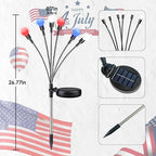 OZS 6 Pack Solar American Flag Lights - Image 5