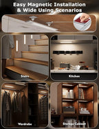 12" Ultra-Thin Under Cabinet Lighting Wireless, Aluminum Alloy Under Counter - Image 6