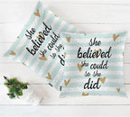 Swono Motivational Quote Pack of 2 Decorative Throw Pillow Covers Cushion Covers - Image 5