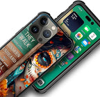 for iPhone 13 Pro Max Case, Sugar Skull Day of Death Halloween Pattern Graphic - Image 3
