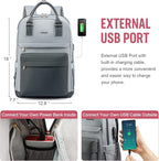 LOVEVOOK Laptop Backpack for Women Men, 17.3 Inch Laptop Bag - Image 6