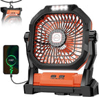 Camping Fan Rechargeable, 20000mAh Battery Powered Portable Fan - Image 2
