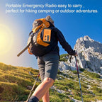 20000mAh Weather Radio NOAA/AM/FM, Emergency Radio Hand Crank Solar Flashlight - Image 6