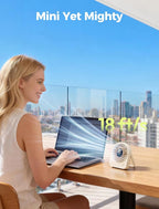 Aecooly Mini Portable Fan, Small Enough to Hold USB Desk Fan, 4 Speeds Quiet - Image 4