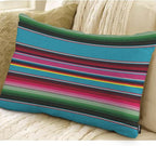 EKOBLA Decorative Lumber Cushion Case Mexican Stripes Pattern Ethnic Cinco De - Image 2
