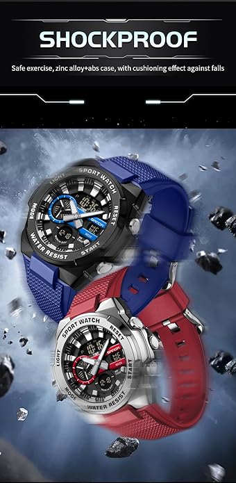 FANMIS Mens Military Multifunction Digital LED Watch Electronic Waterproof - Image 6