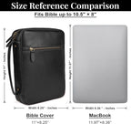 LEATHER VILLAGE Handmade Vintage Leather Bible Cover - Image 3