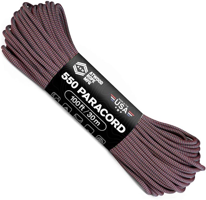 Atwood Rope MFG Color Changing 550 Paracord 100 Feet 7-Strand Core Nylon by AtwoodRopeMFG