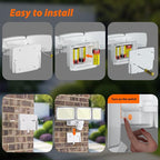 AIXPI Battery Powered Motion Sensor Outdoor Lights, 1500LM Flood Light IP65 - Image 6